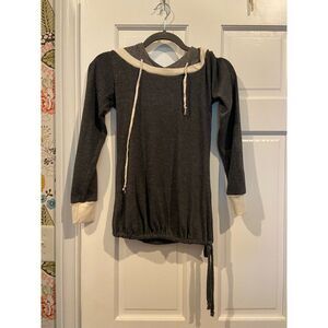 Lilac maternity hoodie XS fall gray colorblock gilt Nordstrom